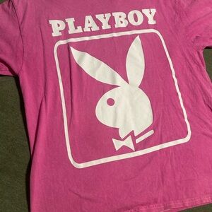 Playboy Pink Tee with Iconic Logo